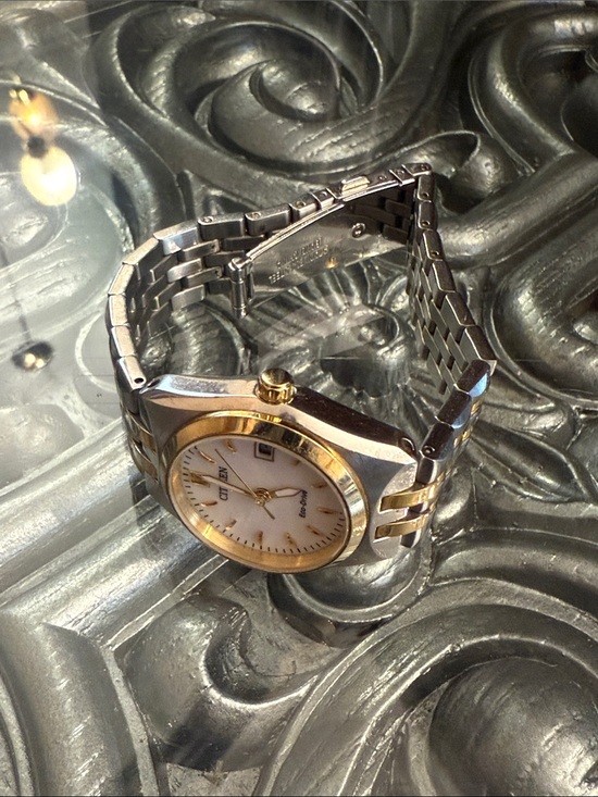 Citizen Corso Eco Drive Two-Tone Bracelet Watch in Gold and Silver Womens main image 6